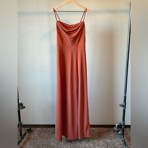 Birdy Grey Ash Crepe Dress in Terracotta | Size S